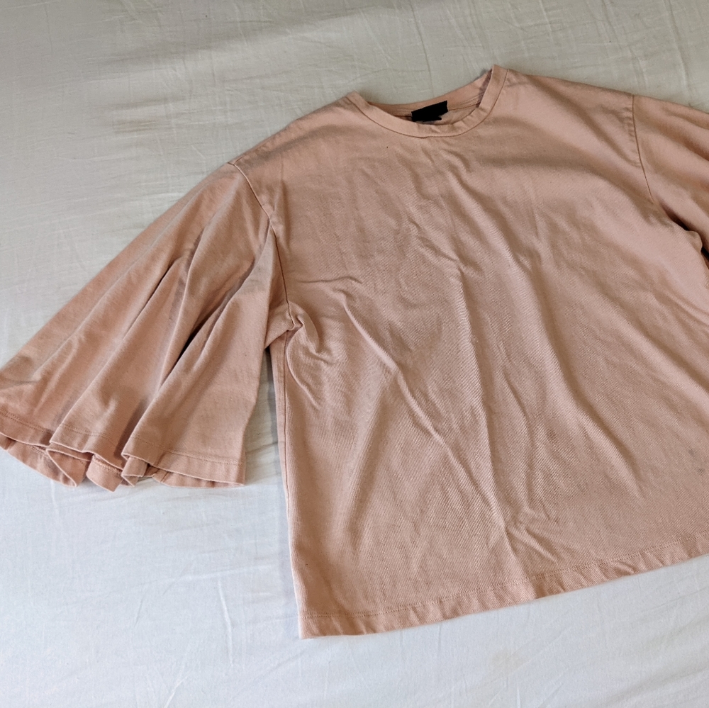 Who What Wear Short Bell Sleeve Top Women's Size Small